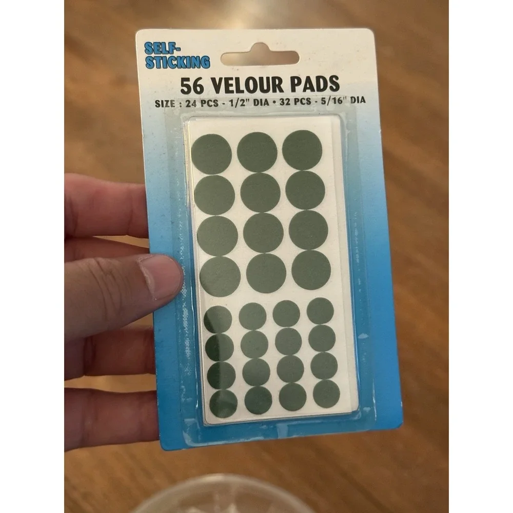 Vintage Self Sticking 56 Velour Protector Pads